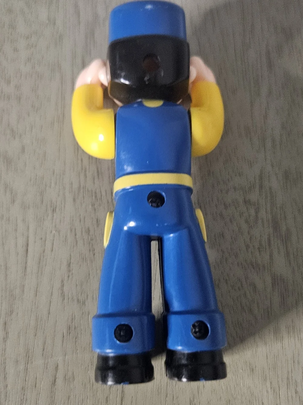 Vintage Train Conductor Toy Figure Small